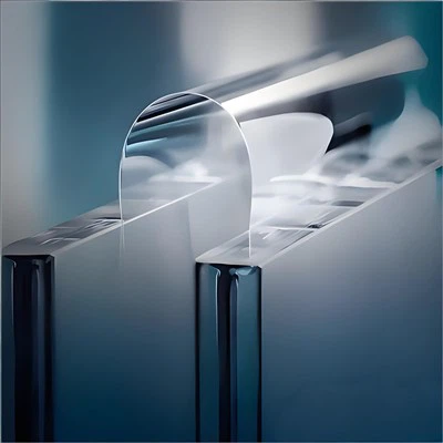 foldable glass for display